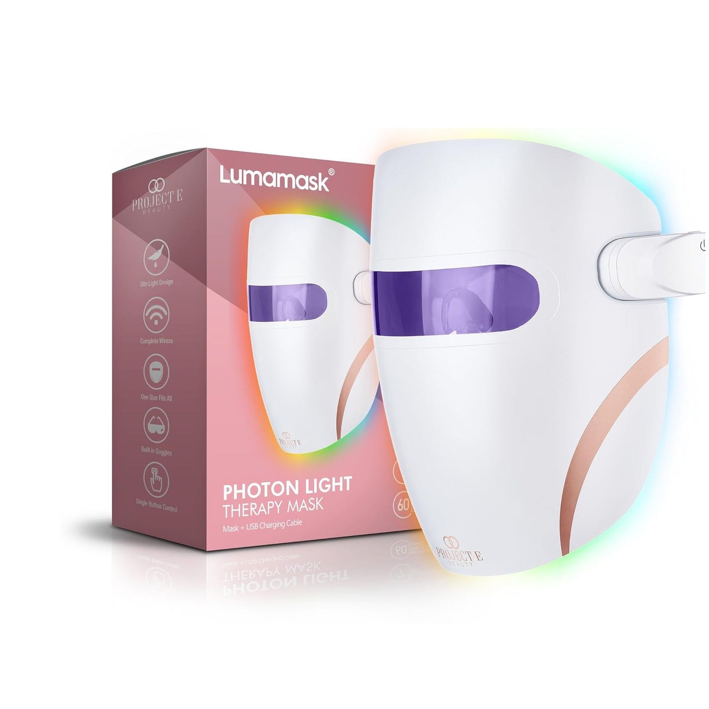 Lumamask LED Light Therapy Mask - 7 Color Skincare Device