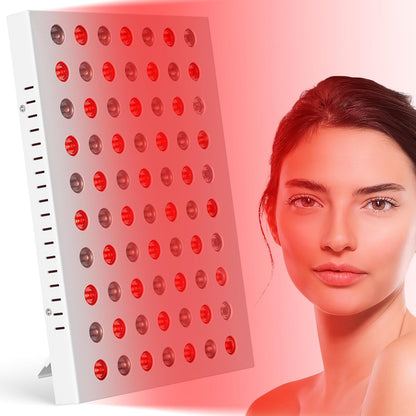 Red Light Therapy Panel with 660nm Red and 850nm Near-Infrared LEDs, 70 LED, Timer Function, 35W