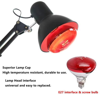 150W Portable 180° Adjustabl Red&Near Infrared Light Massage for Body Neck Arthritis Muscle Lamp Joint Back Fatigue anti Aging