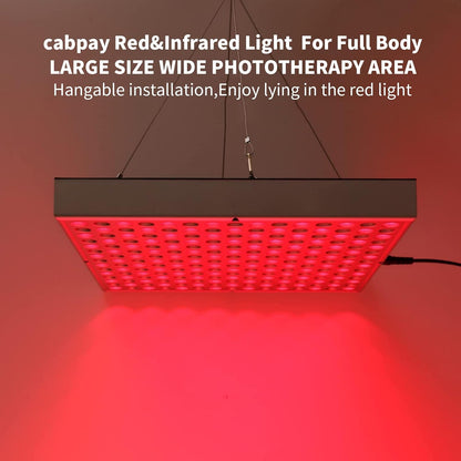 Red & Infrared Light Panel for Full Body Therapy | 660nm Red and 850nm Near-Infrared Combo