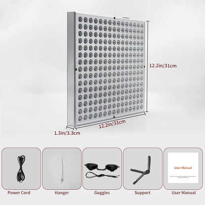 Red & Infrared Light Panel for Full Body Therapy | 660nm Red and 850nm Near-Infrared Combo