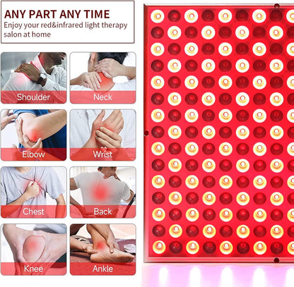 Red & Infrared Light Panel for Full Body Therapy | 660nm Red and 850nm Near-Infrared Combo