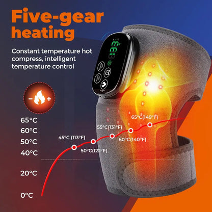 Rechargeable Infrared Light Therapy Pad - 660Nm & 850Nm Red Light Heating for Pain Relief, Knee Brace, Elbow & Shoulder Wrap Mas