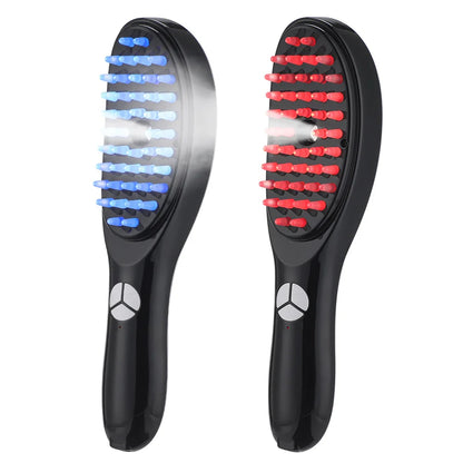 Electric Spray Massage Comb Red Light Therapy Vibration Scalp Massager Brush Hair Growth Oil Liquid Applicator Atomizing Comb