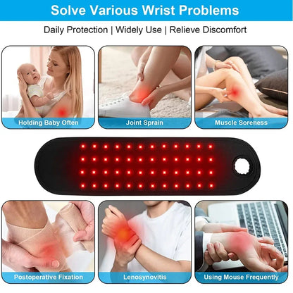 Red Light Therapy Wrist Wrap with 660nm and 850nm Infrared Light