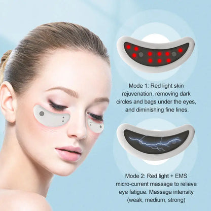 Led Red Light Eye Care Therapy Ems Massager with Gel Patch