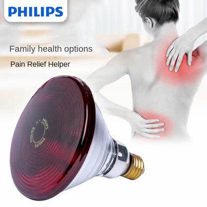 Philips Infrared Light Bulb Physiotherapy Beauty Salon Baking Lamp Heating Far Infrared Electric Baking Bulb 100W150W250W