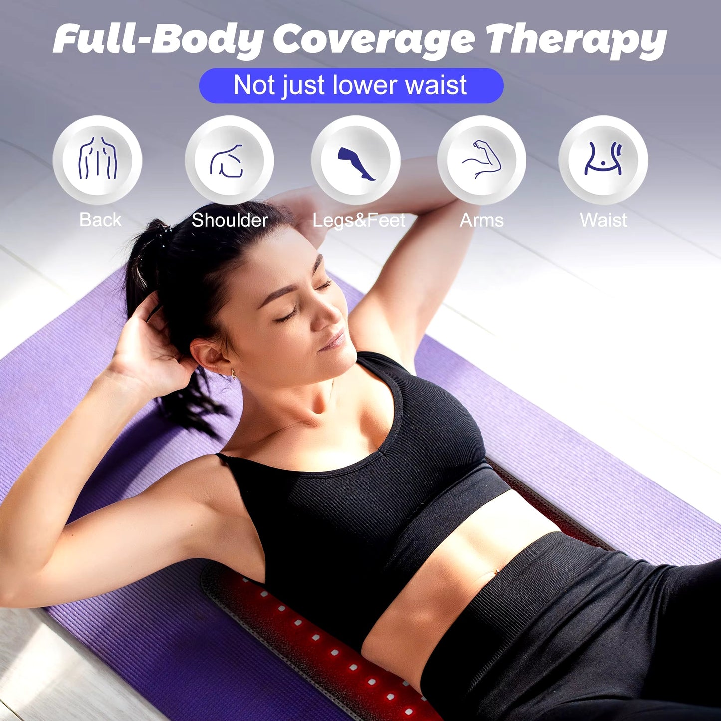  Red Light Therapy Belt - Infrared Heating Pad for Body Slimming and Pain Relief